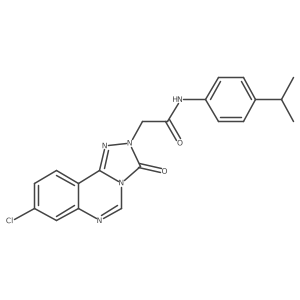 2-{8-chloro-3-oxo-2H,3H-[1,2,4]triazolo[4,3-c]quinazolin-2-yl}-N-[4-(propan-2-yl)phenyl]acetamide Structure