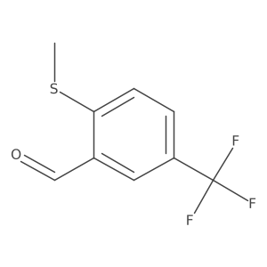 2-(Methylthio)-5-(trifluoromethyl)benzaldehyde结构式