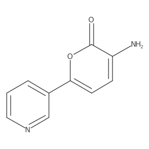 3-Amino-6-(3-pyridyl)pyran-2-one结构式