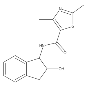 N-(2-hydroxy-2,3-dihydro-1H-inden-1-yl)-2,4-dimethyl-1,3-thiazole-5-carboxamide Structure
