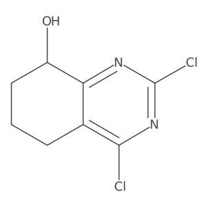 2,4-Dichloro-5,6,7,8-tetrahydroquinazolin-8-ol结构式