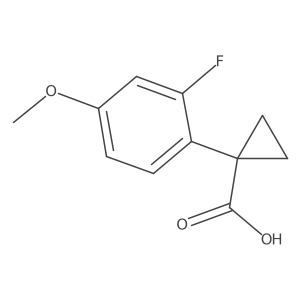 1-(2-Fluoro-4-methoxyphenyl)cyclopropane-1-carboxylic acid Structure