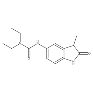 1,1-Diethyl-3-(3-methyl-2-oxoindolin-5-yl)urea Structure