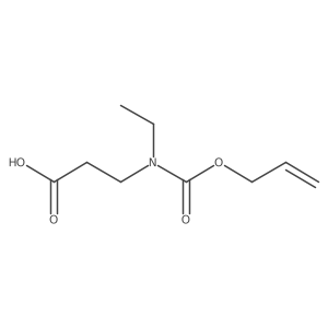 3-{Ethyl[(prop-2-en-1-yloxy)carbonyl]amino}propanoic acid结构式