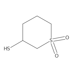 3-Sulfanyl-1lambda6-thiane-1,1-dione Structure