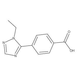 4-(1-ethyl-1H-1,2,4-triazol-5-yl)benzoic acid结构式