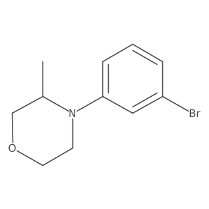 (R)-4-(3-Bromophenyl)-3-methylmorpholine结构式