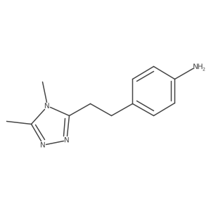 4-[2-(dimethyl-4H-1,2,4-triazol-3-yl)ethyl]aniline Structure