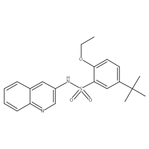 5-tert-butyl-2-ethoxy-N-(quinolin-3-yl)benzene-1-sulfonamide Structure