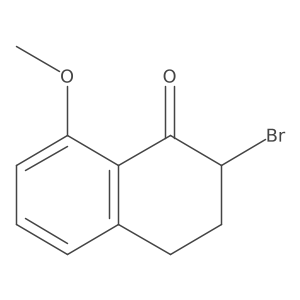 2-Bromo-8-methoxy-3,4-dihydronaphthalen-1(2H)-one Structure
