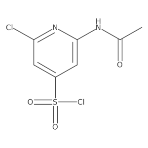 2-(Acetylamino)-6-chloropyridine-4-sulfonyl chloride结构式