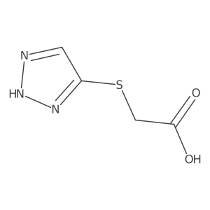 2-((1H-1,2,3-Triazol-5-yl)thio)acetic acid结构式