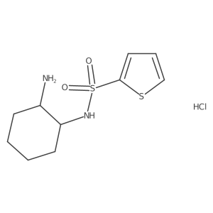 N-(2-aminocyclohexyl)thiophene-2-sulfonamide hydrochloride结构式
