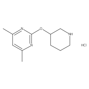 (R)-4,6-dimethyl-2-(piperidin-3-yloxy)pyrimidine hydrochloride结构式