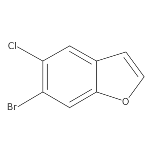 6-Bromo-5-chloro-1-benzofuran结构式