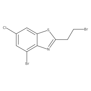 Benzothiazole, 4-bromo-2-(2-bromoethyl)-6-chloro-结构式