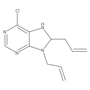 6-Chloro-8,9-bis(prop-2-enyl)-7,8-dihydropurine结构式