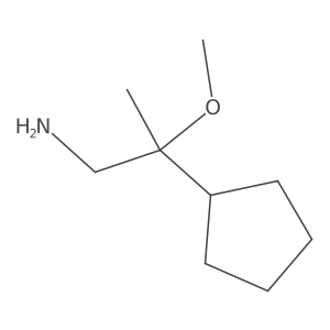 2-Cyclopentyl-2-methoxypropan-1-amine Structure