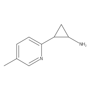 2-(5-Methylpyridin-2-yl)cyclopropan-1-amine结构式