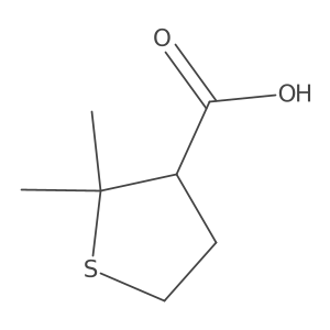 2,2-Dimethylthiolane-3-carboxylic acid Structure