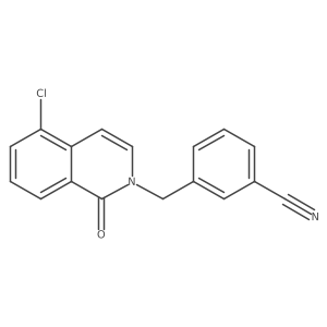 3-((5-Chloro-1-oxoisoquinolin-2(1H)-yl)methyl)benzonitrile结构式