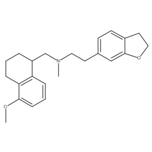[2-(2,3-Dihydro-benzofuran-6-yl)-ethyl]-((R)-5-methoxy-1,2,3,4-tetrahydro-naphthalen-1-ylmethyl)-methyl-amine结构式