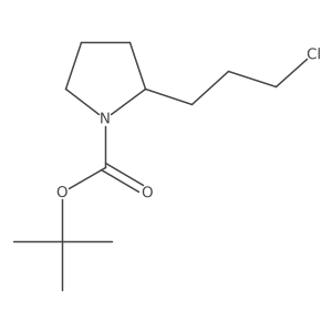 2-(3-Chloropropyl)-1-pyrrolidinecarboxylic acid 1,1-dimethylethyl ester Structure