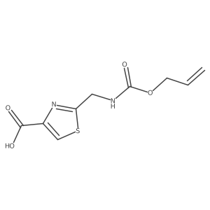 2-({[(Prop-2-en-1-yloxy)carbonyl]amino}methyl)-1,3-thiazole-4-carboxylic acid Structure
