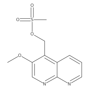(3-Methoxy-1,8-naphthyridin-4-yl)methyl methanesulfonate结构式