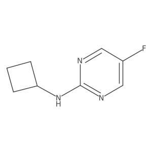 N-cyclobutyl-5-fluoropyrimidin-2-amine Structure