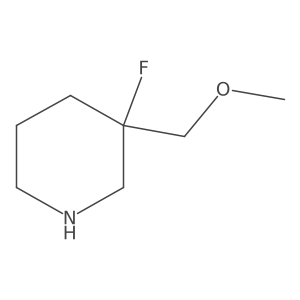 3-Fluoro-3-(methoxymethyl)piperidine Structure