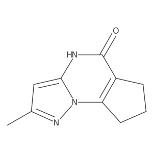 11-Methyl-1,8,12-triazatricyclo[7.3.0.0,2,6]dodeca-2(6),9,11-trien-7-one结构式
