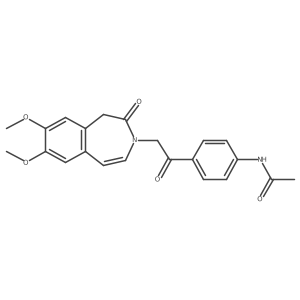 N-{4-[(7,8-dimethoxy-2-oxo-1,2-dihydro-3H-3-benzazepin-3-yl)acetyl]phenyl}acetamide结构式