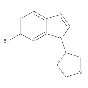 6-bromo-1-(pyrrolidin-3-yl)-1H-benzo[d]imidazole Structure