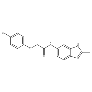 2-(4-chlorophenoxy)-N-(2-methyl-1H-benzimidazol-6-yl)acetamide Structure