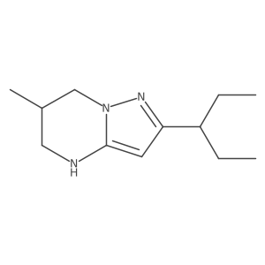 6-methyl-2-(pentan-3-yl)-4H,5H,6H,7H-pyrazolo[1,5-a]pyrimidine Structure
