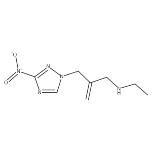 1H-1,2,4-Triazole-1-propanamine, N-ethyl-I(2)-methylene-3-nitro- Structure
