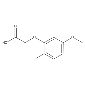 2-(2-Fluoro-5-methoxyphenoxy)acetic acid Structure