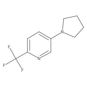 5-(Pyrrolidin-1-yl)-2-(trifluoromethyl)pyridine Structure