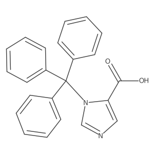 1-trityl-1H-imidazole-5-carboxylic acid Structure