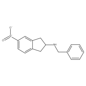 5-Nitro-2-(phenylmethyl)aminoindane结构式