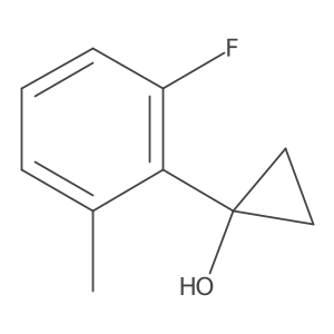 1-(2-Fluoro-6-methylphenyl)cyclopropan-1-ol Structure