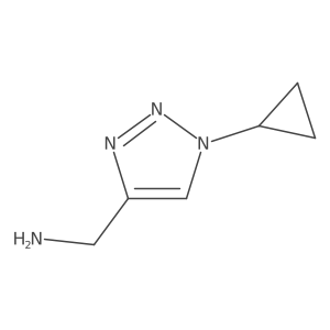 (1-cyclopropyl-1H-1,2,3-triazol-4-yl)methanamine结构式