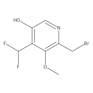 3-Pyridinol, 6-(bromomethyl)-4-(difluoromethyl)-5-methoxy-结构式