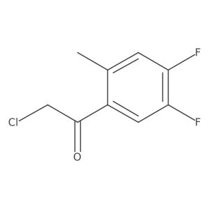 4,5-Difluoro-2-methyl-phenacyl chloride Structure