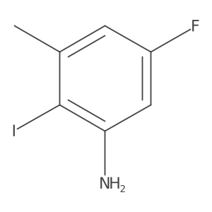 5-Fluoro-2-iodo-3-methylaniline结构式