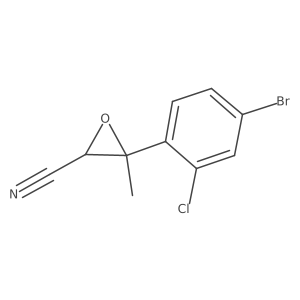 3-(4-Bromo-2-chlorophenyl)-3-methyloxirane-2-carbonitrile Structure