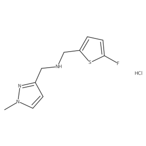 1-(5-fluoro-2-thienyl)-N-[(1-methyl-1H-pyrazol-3-yl)methyl]methanamine Structure