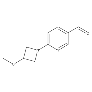 6-(3-Methoxyazetidin-1-yl)pyridine-3-carbaldehyde结构式