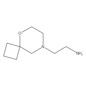 2-{5-Oxa-8-azaspiro[3.5]nonan-8-yl}ethan-1-amine Structure